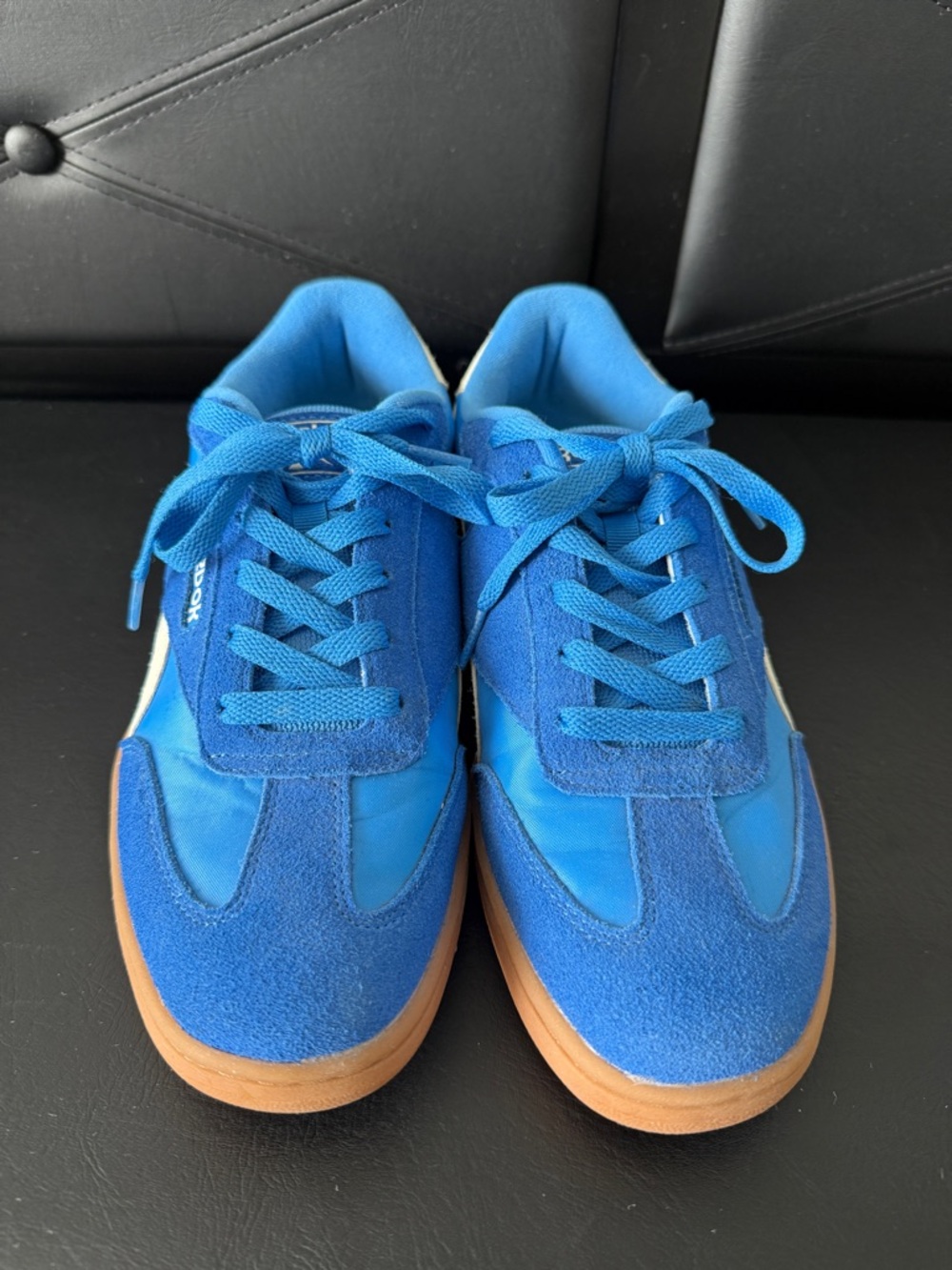 Reebok Blue Athletic Sneakers with Gum Sole